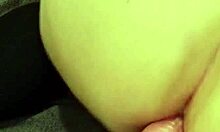 Amateur girlfriend enjoys double penetration with dildos from behind