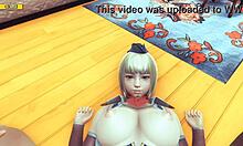 Schau zu, wie das animierte Hentai-Paar hausgemachten Sex in 3D genießt
