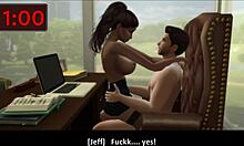 Vdané ženy si užívají žhavé setkání se svým sousedem v Sims 4
