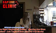 Mira la película completa de Ava Siren siendo restringida y jugando con extraños en la noche - entre bastidores