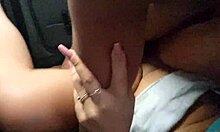 Interracial sex with married woman and her husband in the car